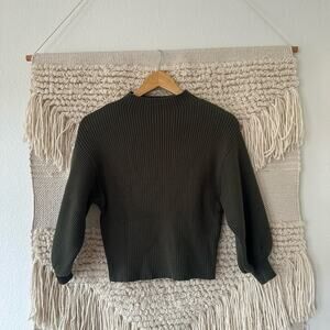 Line & Dot Olive Green Alder Sweater